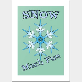 Snow Much Fun Ugly Christmas Sweater T-Shirt Posters and Art